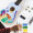 尤克里里 组装尤克里里 diy小吉他 手工制作自制材料包彩绘手绘画涂鸦木质1 21寸圆形【全套颜料】