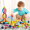糖米（Temi）磁力棒积木玩具百变创意搭建磁铁磁力片3-6岁男孩女孩儿童玩具55件套 