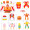 凯儿乐变形机器人汉堡薯条金刚变形套装男孩3-6岁儿童玩具男孩 凯儿乐食物变形5款