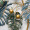 普赛克北欧式轻奢金属铁艺墙面装饰挂件立体墙饰客厅餐厅玄关卧室装饰品 龟背竹宽87cm*高106cm