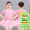 驰动儿童舞蹈服女童练功服春夏短袖考级服装分体网纱芭蕾舞裙粉色XL