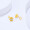 零点在线 黄金耳钉 足金耳环简约花朵造型足金镶嵌耳饰 送女友送老婆情人节礼物 JXE021
