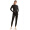 范迪慕（FANDIMU） 瑜伽服女套装健身服运动跑步套装高弹显瘦训练五件套 黑拼灰色-L