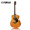 雅马哈（YAMAHA）FG800VN 美国型号 实木单板 民谣吉他 圆角吉它 41英寸亮光复古色