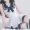 甜美超短连衣裙  日系学院风清纯学生扮演服水手服可爱少女制服 白蓝色 均码 80-120斤