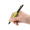 飞兹(fizz)0.5mm黑色配重型按动中性笔/金属笔杆签字笔/子弹头按动笔 绿FZ440001D