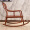 木中央 红木家具 缅甸花梨（学名：大果紫檀）新中式摇摇椅 实木休闲躺椅 客厅懒人椅老人椅午休椅 摇椅（搭配坐垫）