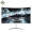 灵蛇 电竞显示器高清输出办公笔记本外接扩展显示屏 曲面白24英寸-1080P 75hz
