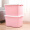 百草园 塑料整理箱收纳箱 衣服杂物储物箱 特大号130L 2个装 粉色