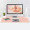 可乐树（keleshu） 皮革鼠标垫游戏桌面超大号电脑键盘办公室家用防水单双面大班台桌垫logo定制 绿色+粉色（双面） 90*43cm