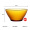 DURALEX 多莱斯法国进口玻璃碗微波炉可用泡面碗沙拉碗汤碗家用玻璃餐碗 琥珀色【5英寸】*4只