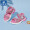 哈比熊童鞋夏季儿童凉鞋男童鞋露趾沙滩鞋女童凉鞋儿童休闲鞋 紫色(GU7551) 34码