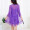 媚の火女士性感睡衣女夏季吊带睡裙两件套蕾丝内衣居服大码冰丝高级感 深紫色 S码（80-95斤）