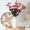 木子西年 陶瓷花瓶花艺装饰摆件 手工麻绳插花水培花器客厅电视柜装饰品 束馨小号花瓶(不含花-高约21CM)