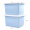 百草园 塑料整理箱收纳箱 衣服杂物储物箱 特大号130L 2个装 蓝色