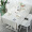 意尔嫚 桌布防水 防油 免洗餐桌布茶几布台布 北欧风格子 137*180cm 白色
