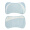 良良(liangliang)婴儿枕头0-1-5岁麻棉透气定型枕儿童护头枕新生儿宝宝用品适用 蓝色盒装48*26.5cm
