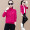 峰艺酷（FENGYIKU） 品牌运动套装女春秋新款棉质跑步休闲套装健身运动衣服装三件套 橘色 7352 女XXL 120斤-130斤