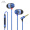 SoundMAGIC 声美E10C有线耳机入耳式耳塞线控带麦高保真音质音乐游戏通话 蓝色