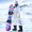 RAWRWAR 滑雪服套装女防风透气夹棉保暖冬季宽松滑雪衣男套装 肩拼套装 卡其/白【女】 M