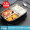 美厨（maxcook）304不锈钢饭盒 加大3格学生餐盘便当盒配餐具 1.2L黑色MCFT952