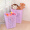 百草园塑料镂空脏衣篮 脏衣服收纳筐 杂物收纳筐 60L+36L 2个装 淡紫色
