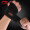 李宁 LI-NING 可调节运动护腕（双只装） 开放式可调固定防护手腕男女士篮球羽毛球扭伤绷带护手腕254黑色