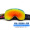 VOLOCOVER双层防雾专业无框滑雪镜大球面登山眼镜亚洲版男女儿童护目镜增光 白框红彩片(成人款)