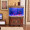 gdshangpin中式鱼缸客厅热弯弧形创意客厅家用底部过滤鱼缸生态免换水下过滤 褐色 100X50X158