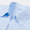 佐马仕 （ZUOMASHI） 长袖衬衫女商务休闲职业装白色正装衬衣定制V领修身工装OL百搭酒店工作服 V1119湖蓝斜条纹（V领） 5XL/42（150斤-160斤）