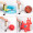 ROGTYO打气筒游泳圈皮球玩具足球充气筒便携迷你多功能气针单车配件 高压 便携款(8件充气礼包)