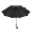 雨景商务雨伞 迎宾晴雨伞大伞面直杆纯色八骨高端广告伞   黑色 曲柄120cm