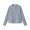 无印良品 MUJI 女式 新疆棉水洗平纹 立领衬衫 W9AC777 长袖休闲百搭衬衫 海军蓝X条纹 L