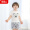 南极人 Nanjiren 儿童短袖套装宝宝T恤男女童短裤纯棉夏季休闲运动套装 黑色小熊-白色 80