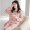 集倩（JIQIAN）睡衣女秋季长袖纯棉休闲韩版可爱减龄可外穿家居服套装 T5349 M(80-100斤)