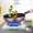 美的喆物炒锅煎锅汤锅锅具套装清新紫炒锅三件套厨具烹饪组合家用电磁炉燃气灶适用不粘锅SL0305