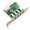 西霸FG-EU201 PCI-E转USB2.0扩展卡4口免驱半高 2U工控机moschip 支持猫池