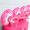 美洲狮（COUGAR） 轮滑鞋儿童闪光溜冰鞋男女滑冰旱冰鞋单鞋/套装 新粉色全闪套装 L(可调37-41码)