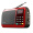 雅兰仕（EARISE）T33收音机MP3插卡音箱便携式迷你音乐播放器外放 老人小音响广场舞老年随身听 中国红