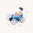 DZDIV 特技车 玩具遥控车可充电儿童玩具闪光音乐跳舞翻斗车9008A蓝色(新老款随机发货)