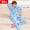 南极人Nanjiren 儿童睡衣秋冬季法兰绒睡衣男童女童舒适童装中大宝宝家居服套装蓝色160
