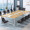 圣黎 会议桌长桌简约现代桌子6人8人10人 大小型长条桌洽谈桌办公桌椅组合开会客桌会议室培训 柚木色+普通线盒 5.0*1.4米桌