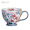 佳佰·悦笙 美式Lilies系列大容量马克杯 陶瓷情侣杯 办公室水杯定制咖啡牛奶杯子
