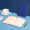 齐心（Comix）笔记本子A5/122张皮面记事本 商务办公会议记事本日记本文具用品教师节礼物 蓝色 C5902