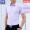 罗蒙（ROMON）短袖衬衫男商务休闲白衬衣舒适透气薄款男装上衣D80白色37