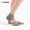 美看（MEIKAN）徒步速干透气马拉松跑步抗菌瑜伽五指防滑专业运动袜子 麻灰色 M（建议37-40码）