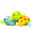 缔羽 宝宝洗澡玩具戏水发条上链儿童游水玩具酷游小乌龟527A-3只装