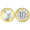 金永恒 2020年鼠年纪念币 第二轮生肖纪念币10元面值硬币 5枚带小圆盒