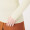 无印良品 MUJI 女式  罗纹 高领毛衣 W9AA870 米白色 XL