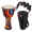 美德威非洲鼓8英寸布艺款送鼓包背带 ABS轻型丽江手鼓 儿童初学练习免调音